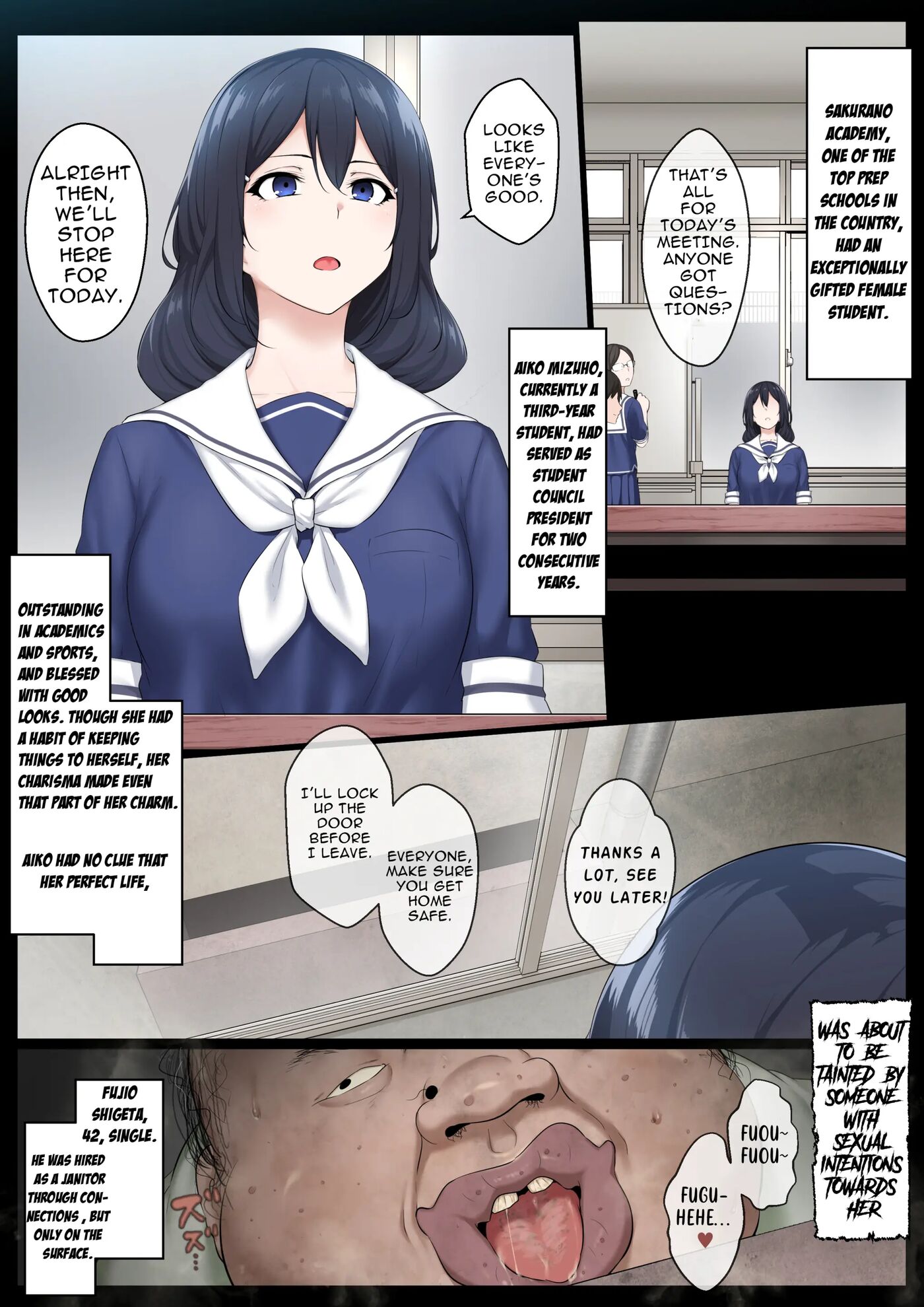 Re. Bishoujo Seitokaichou O Seibyou Mochi No Owakon Onna Ni Otosu Hanashi Chapter 1000 Page 1